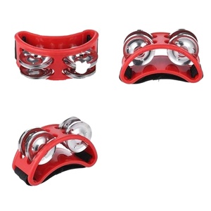 Pandereta de Pie, Instrumento Musical de Percusión, Tambor de Pie con Cascabeles Metálicos para <span class=keywords><strong>Guitarra</strong></span>, Accesorio de Percusión - Product Image 3