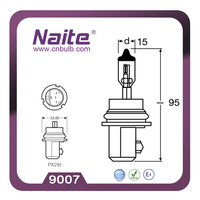 Ampoule halogène NAITE de haute qualité en gros 9007 HB5 12V 60/55W PX29t pour systèmes d'éclairage automobile