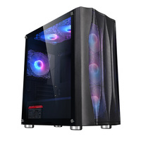 2024 Offre Spéciale ATX Vertical Gaming PC Case Glass Computer Cabinet & Tower pour PC Gamers