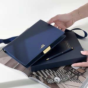 Carpeta de anillas Premium A5/A6, juego de cuaderno, bolígrafo, trabajo de negocios exquisito, diarios magnéticos, planificadores, blocs de notas, logotipo personalizado, hojas sueltas - Product Image 1