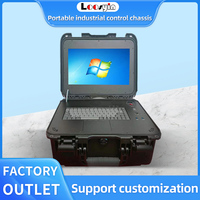 Châssis d'ordinateur portable industriel robuste, personnalisable, avec écran et clavier intégrés, conception renforcée, en stock