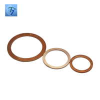 Rondelle plate d'étanchéité en cuivre pour bouchon de vidange d'huile, raccord de tuyau hydraulique, joint d'étanchéité, rondelle de compression, tailles personnalisées OEM ODM en gros