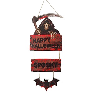 ของตกแต่งวันฮาโลวีน จี้รูปฟักทอง ที่แขวนประตู สร้างบรรยากาศปาร์ตี้ ของประดับตกแต่งธีมความตาย สำหรับเทศกาลผี ใช้ภายในอาคาร - Product Image 5