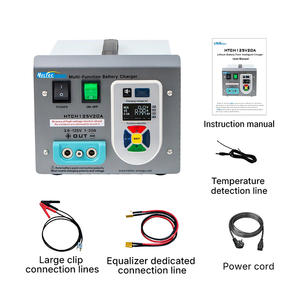AC pil şarj cihazı V/110V ayarlanabilir şarj voltajı ve akımı için çok fonksiyonlu Li Ion/LiFePO4 220 - Product Image 6
