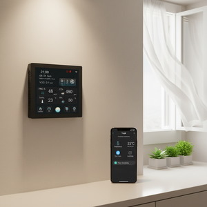 Sistema de Control HVAC, Recuperador de Aire ERV, Ventilador de Recuperación de Energía, Ventilación con Recuperación de Calor, Ahorro de Energía, Tres Velocidades, WiFi, APP - Product Image 2