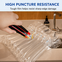 Emballage gonflable fiable en colonne d'air transparente pour bouteille de vin – Manchon de protection antichoc en plastique – Emballage gonflable