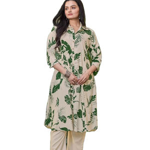 Ensemble haut et pantalon à imprimé rayonne de qualité supérieure pour un usage quotidien et décontracté Collection indienne et pakistanaise Robes élégantes - Product Image 1