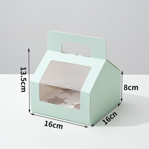 SunShine 2/4/6/8 Holes Art <b>Paper</b> <b>Cupcake</b> Box Dessert Packaging for Baking Western Pastry & Egg Tart Embossing Printing - Product Image 4