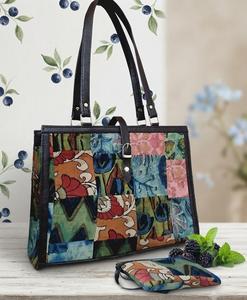 Sac fourre-tout personnalisé en toile jacquard bohème avec chaînes, fermeture éclair antivol, portable, vintage, grande capacité, pour voyage et usage quotidien - Product Image 3