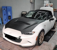 Capot moteur avant en fibre de carbone pour Mazda MX5 2016-2023, remplacement du capot moteur en carbone, accessoires de voiture