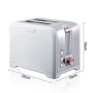 Température réglable <span class=keywords><strong>Blanc</strong></span> haute qualité ménage 2 Trancheuse Pain Grille-pain Petit-pain Grille-pain - Product Image 6