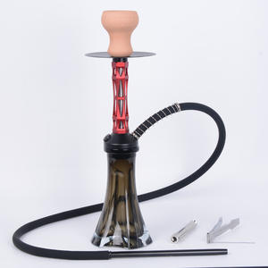 Caldo piccolo narghilè portatile di lusso Shisha Set in alluminio narghilè con tubo in silicone per fumo sapore Bongings - Product Image 4