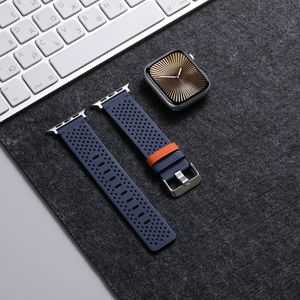 Nuevo anuncio Correa <span class=keywords><strong>de</strong></span> reloj <span class=keywords><strong>de</strong></span> cuero suave y transpirable para reloj inteligente 49mm/44mm/45mm para IWatch <span class=keywords><strong>Series</strong></span> 9/8/7/6/5/4/SE - Product Image 5