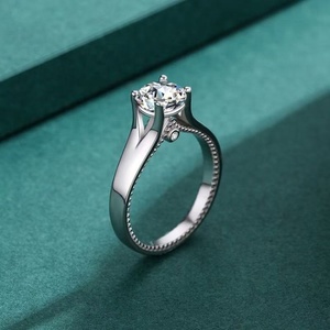 OEM <span class=keywords><strong>de</strong></span> alta calidad Plata <span class=keywords><strong>de</strong></span> Ley 925 <span class=keywords><strong>anillos</strong></span> <span class=keywords><strong>de</strong></span> dedo clásicos mujeres elegante barato Vintage boda Cubic Zirconia anillo <span class=keywords><strong>de</strong></span> <span class=keywords><strong>promesa</strong></span> - Product Image 3