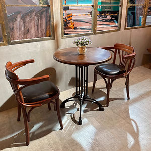 Silla de Madera Duradera de Estilo Antiguo para Restaurante, Cafetería, Catering, Banquetes, Eventos, Bar, Hotel, Ocio - Product Image 5