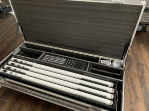 24 Nouveau design IP65 étanche Batterie sans fil Pixel <span class=keywords><strong>Tube</strong></span> 360 <span class=keywords><strong>LED</strong></span> Bar lumière de scène avec flight case - Product Image 5