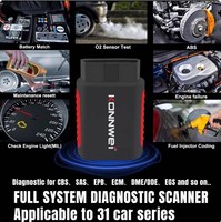 Herramienta de Diagnóstico Completo del Sistema OBD2 Konnwei KDIAG para ABS y SRS con Lectura y Borrado de Códigos, Datos de Listo para Inspección I/M