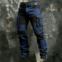 Pantalon cargo tactique léger pour homme, idéal pour le camping en plein air, résistant à l'eau, pantalon de randonnée camouflage avec plusieurs poches