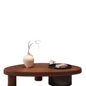 Table basse à café et à thé en bois antique moderne créative 2025, design solide pour <span class=keywords><strong>petit</strong></span> appartement, salle à manger, meubles de maison pour salon - Product Image 3