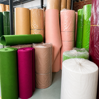 Tissu non tissé en polyester OEM ODM, forme, taille et épaisseur personnalisées, feutre en fibre synthétique