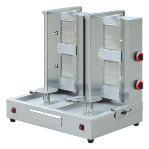 Machine verticale de Shawarma de gaz de Doner Kebab pour le gril d'équipement de service de restauration rapide avec le brûleur 4 - Product Image 6