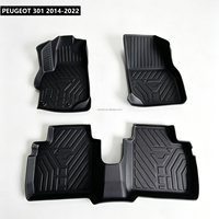 Tapis de voiture 3D TPE sur mesure de haute qualité, antidérapants, avec protection surélevée, vente en gros pour 301 2014-2022