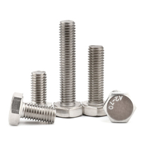 M22 M24 M30 M36 Acier Inoxydable SS SUS 304 316 316L A2 A4 70 80 Boulon à tête hexagonale robuste avec écrou Assortiment de rondelles à ressort plates