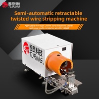 Machine à dénuder et à tordre les fils multi-brins automatique pneumatique rotative portable Turing TR-19 220V 30W 12kg Alimentation en air 0,5-4mm