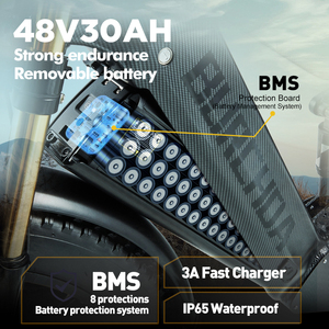 Mountain Bike BURCHDA HC26 Lithium <b>Battery</b> 48V30AH Long Range Dual Motor Fat Tire 26 Inch 4.0 Hydraulic 7Speed EU Aluminum - Product Image 4
