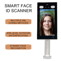 Sistema de Control de Acceso a Puertas con Reconocimiento Facial Biométrico Android 4G WiFi de 7 Pulgadas, Visión Nocturna, Detección de Movimiento y Detección de Temperatura