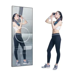 触摸屏智能锻炼锻炼健身魔镜健身交互式数字标牌显示广告播放器