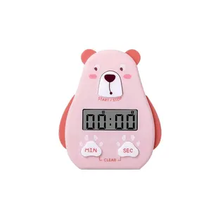 Custom Mini LED Electrical Kitchen Digital Timer Business Gifts Cute Bear Visual Timer