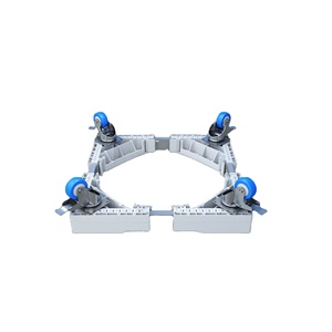Support pour mini-réfrigérateur et machine à laver manuel avec 4 roues verrouillables, chariot réglable universel pour usage hôtelier - Product Image 4
