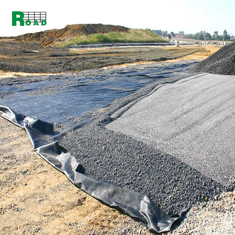 Factory Wholesale High Tensile Strength Soil Reinforcement White Low Creep 200kN Pet Woven Geotextile PP Woven Geotextile