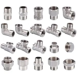 Siêu Toàn Bộ Nam Nữ Thẳng Núm Vú Thép Không Gỉ 201 Threaded T Ống Phù Hợp Cho Kết Nối Không Khí Đẩy Để Hình Lục Giác