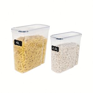 Multi Sizes PP Kitchen Storage Containers with Lid BPA-<b>Free</b> Cereal Storage Container for Pantry Flour Sugar - Product Image 5