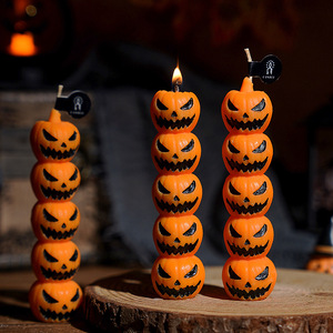 Velas aromáticas de calabaza y calavera para Halloween, decoraciones de parafina para fiestas, decoración de Halloween - Product Image 3
