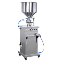 Machine de remplissage pneumatique à piston pour crème cosmétique, pâte épaisse, shampoing, savon liquide, flacons et pots de 50 à 500 ml