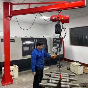 Columna pequeña de 360 grados, voladizo, portátil, 0,5 toneladas, 1 tonelada, 2 toneladas, 3 toneladas, grúa de pluma para venta, taller, grúa de pluma de construcción - Product Image 4