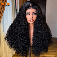 Peluca de Cabello Humano Rizado Birmano Peruano Virgen con Cutícula Alineada, Pelucas Rizadas Profundas, Peluca Frontal de Encaje HD Vietnamita al por Mayor