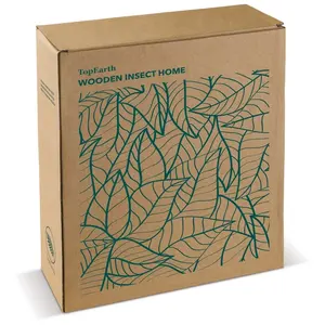โรงแรมสำหรับแมลง ทำจากไม้สน พร้อมอุปกรณ์เชิงนิเวศวิทยา - Product Image 2