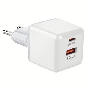 QC3.0 PD 20W Quick Charger A+C Power Adapter Type C Charger <b>Block</b> Travel Portable <b>Charge</b> USB-C Charger for Smart Phones - Product Image 1