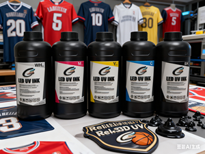 Cứu Trợ 3D Dày Nhãn <span class=keywords><strong>UV</strong></span> Mực Cho I3200/Dx7/I1600 Máy In Rửa Chống Biến Dạng Cho Thể Thao Phù Hiệu - Product Image 2