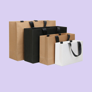 Bolsas de papel kraft con logotipo personalizado para tiendas de ropa, publicidad empresarial, bolsas de papel para regalos al por mayor - Product Image 3