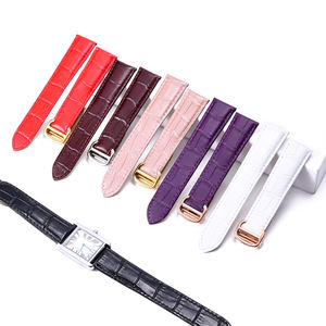 高級クロコアリゲーター穀物カルフスキン本革時計バンド交換用カーターTan-kシリーズ14 16 18 20 22 23 24mm - Product Image 4