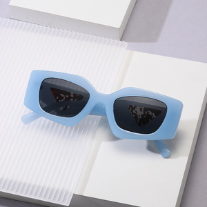 Gafas de Sol de Diseño Y2K Color Caramelo, Gafas de Sol Rectangulares de Leopardo, Gafas de Sol de Lujo para Mujer, Gafas de Moda - Product Image 2