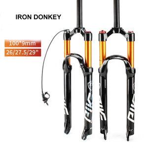 Fourche avant IRONDONKEY, fourche à air, <span class=keywords><strong>suspension</strong></span>, 26/27,5/29 pouces, commande à l'épaule/commande à distance, fourche de vélo, fourche de vélo à pneus larges, pièces de vélo - Product Image 1