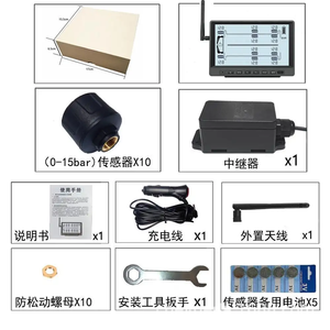 Sistema de Monitoreo de Presión de Neumáticos Tymate para Camiones Pesados de 10 Ruedas, Sensor de Temperatura TPMS, Seguridad en la Conducción - Product Image 5