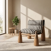Fauteuil d'appoint moderne en similicuir souple, personnalisable OEM/ODM, avec structure en bois de frêne massif, idéal pour la maison et l'hôtel (vente chaude)