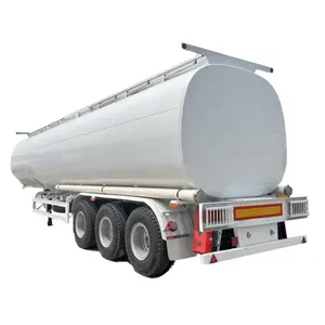 Gloednieuwe 3-assige Roestvrijstalen Olietanker Tanks 60000l Oplegger Voor Verkoop Cement Tanker